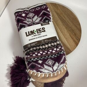 LUK EES By Muk Luks Women’s Slipper Socks Small/Medium (5-7) New Slip Resistant